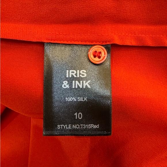 Iris and Ink blouse, silk, size 10, NWT - Picture 5 of 5